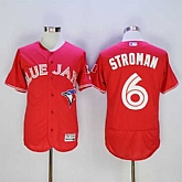 Toronto Blue Jays #6 Marcus Stroman Red 2016 Flexbase Authentic Collection Canada Day Stitched Jersey,baseball caps,new era cap wholesale,wholesale hats